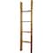 Ekena Millwork 15"W x 60"H x 3 1/2"D Vintage Farmhouse 4 Rung Ladder, Barnwood Decor Collection, Weathered Brown DECR015X060X04LDRBR - alternate 2